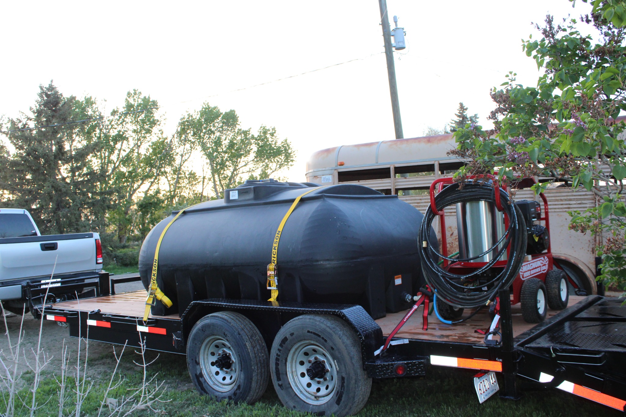 Prairie Power Wash pressure washing equipment and trailer